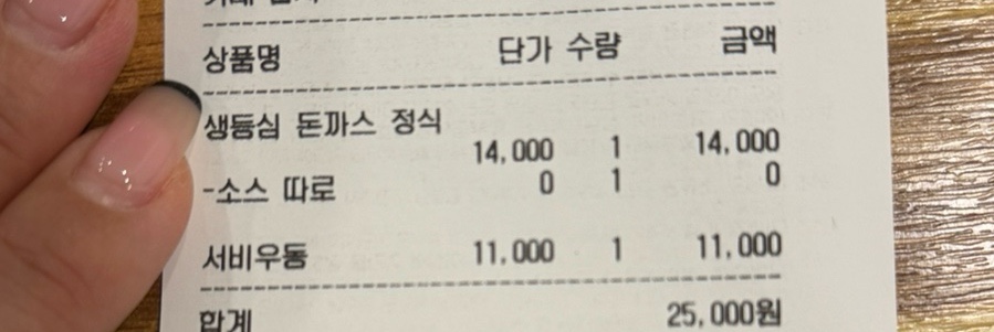 서비우동돈까스 이미지
