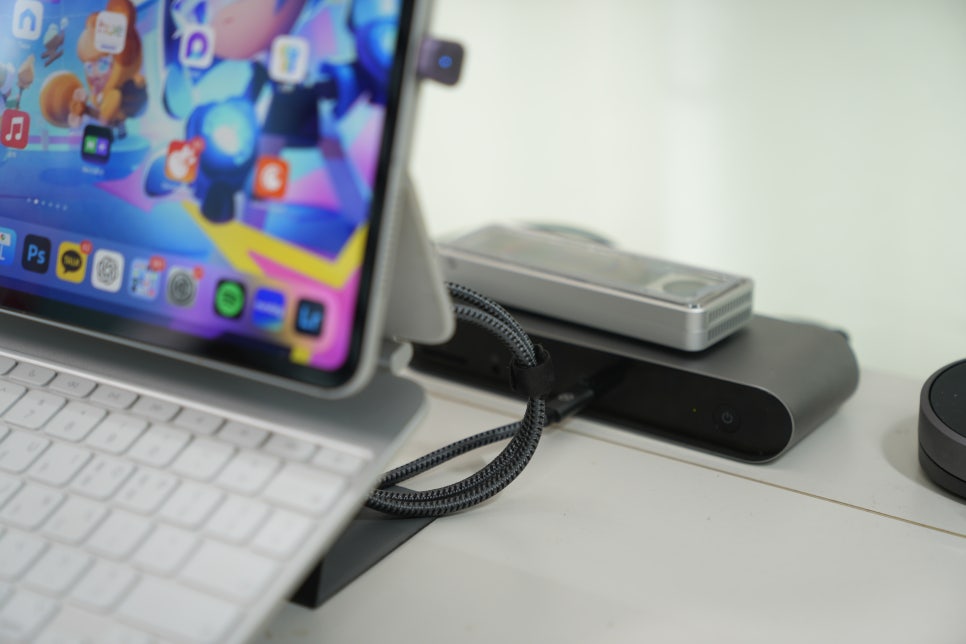 하루코아 썬더볼트4 호환 USB C 타입 고속충전 케이블 240W "아이패드프로 벨킨 썬더볼트4 독 연결" 이미지 6
