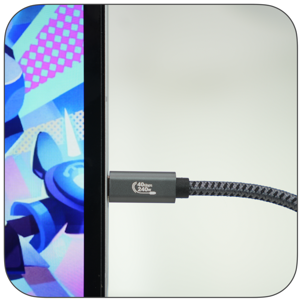 하루코아 썬더볼트4 호환  usb c 타입 고속충전 케이블 240w  "아이패드프로 벨킨 썬더볼트4 독 연결"