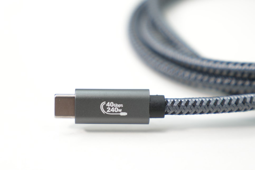 하루코아 썬더볼트4 호환 USB C 타입 고속충전 케이블 240W "아이패드프로 벨킨 썬더볼트4 독 연결" 이미지 5