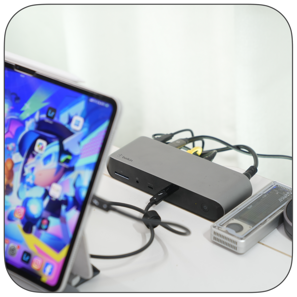 아이패드프로 7세대 활용 벨킨(belkin) 썬더볼트4 독 사용후기 썬더볼트(thunderbolt™)에 대하여