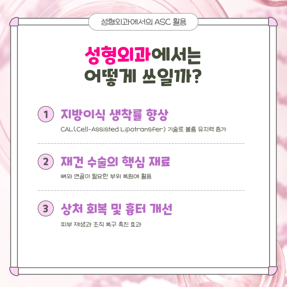 004 지방줄기세포(ASC)의 놀라운 변신 - 지방, 뼈, 연골까지 만들어낸다구요?!
