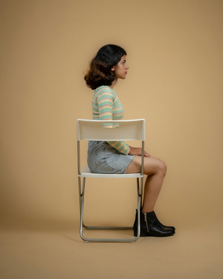 바른자세 이미지