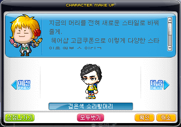 번개헤어 이미지