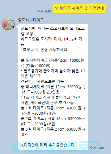 알로하니케이크 이미지