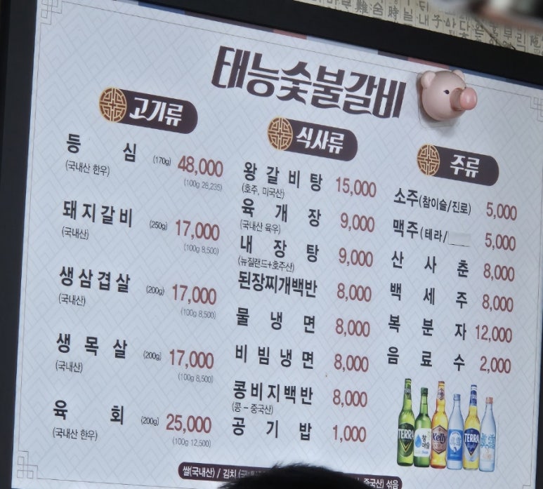 면목숯불갈비 이미지