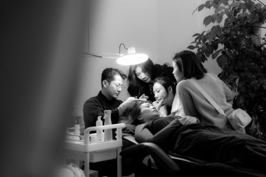 잉크빛헤어 이미지