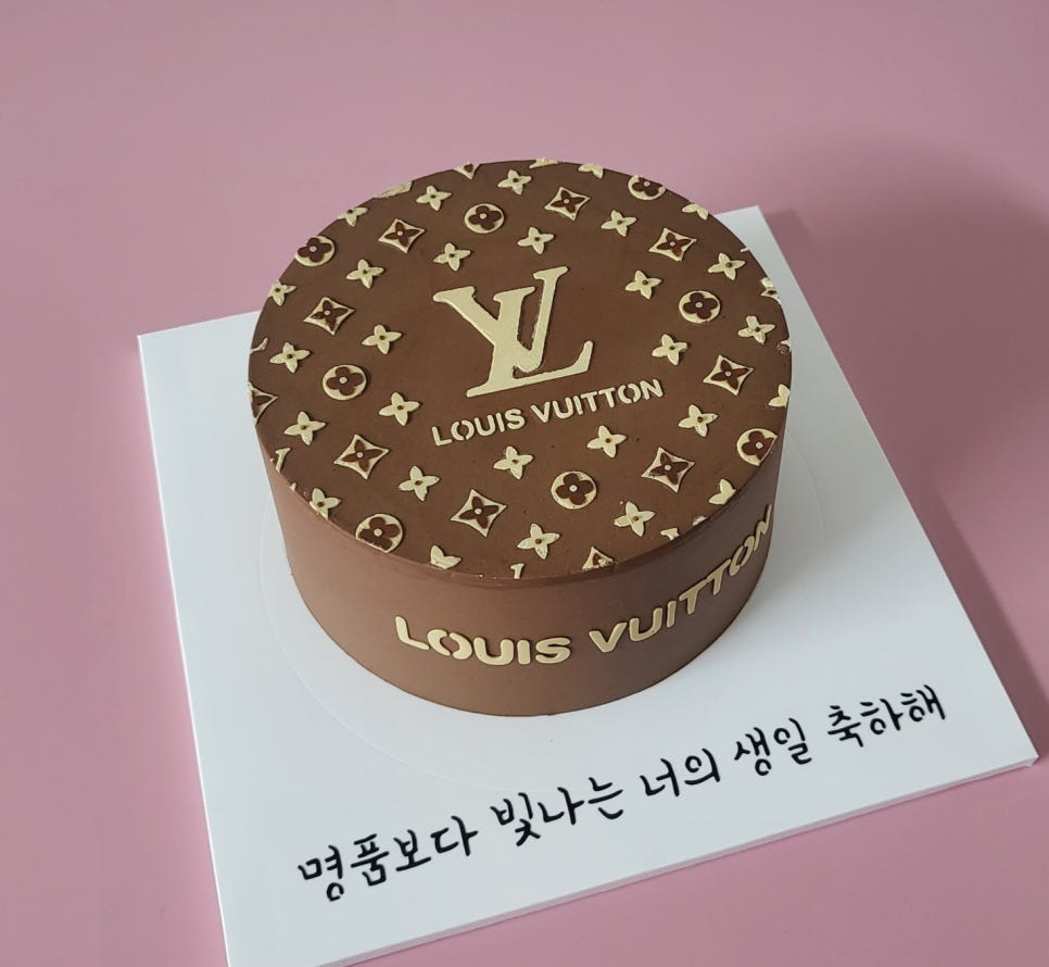 봄꽃달케이크 이미지