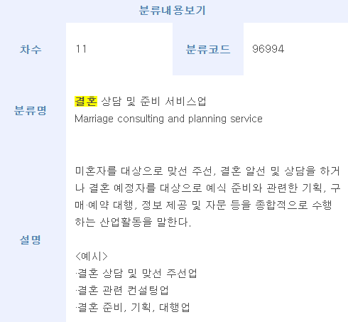 결혼상담서비스업 이미지