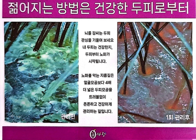 큐사랑머리염색 이미지