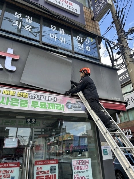나무와간판 이미지