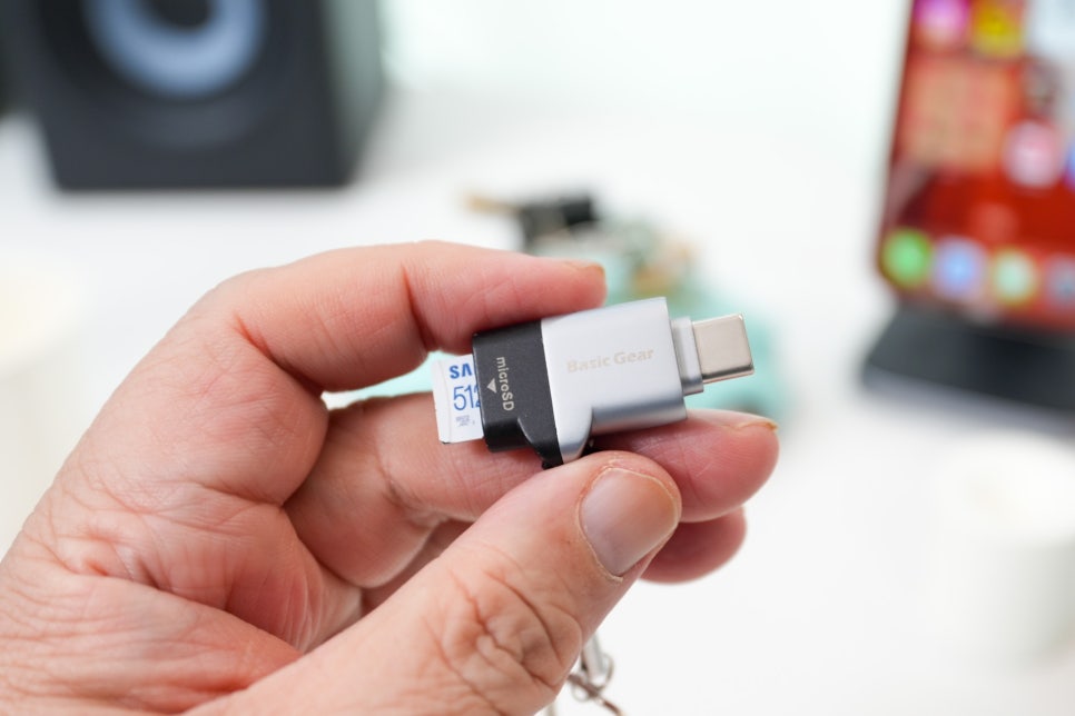 소니 A7C2를 위한 카메라 카드리더기 "베이직기어 USB-C OTG 마이크로 SD 카드리더기" 리뷰 이미지 6
