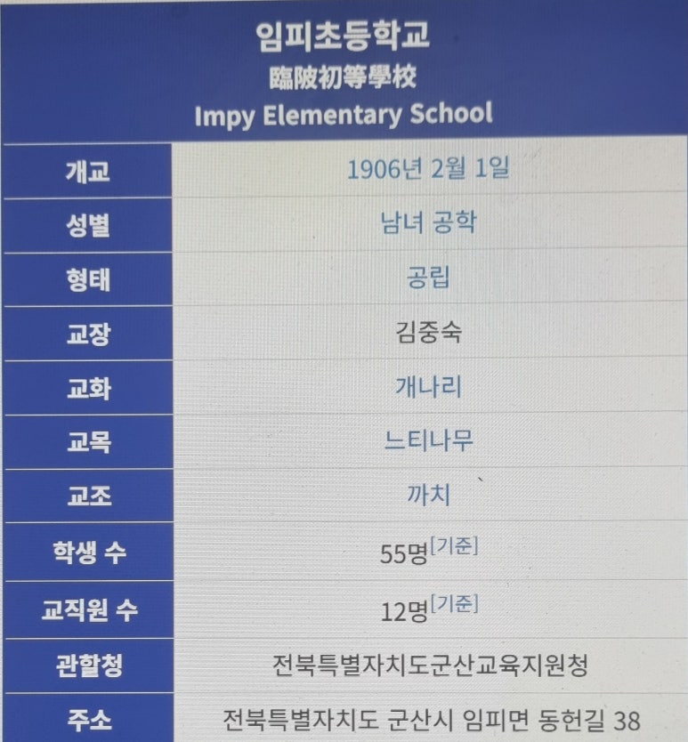 임피초등학교 이미지