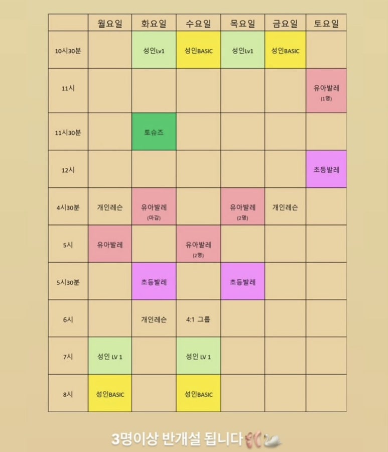 비브발레학원 이미지