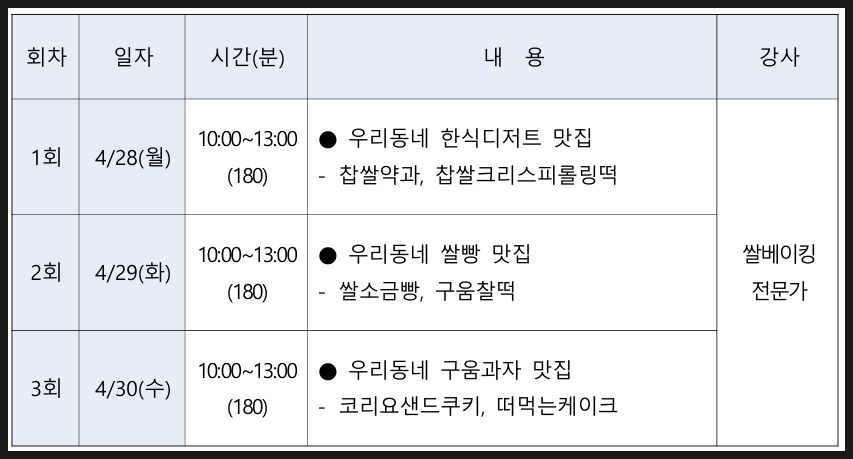 동네쌀빵 이미지