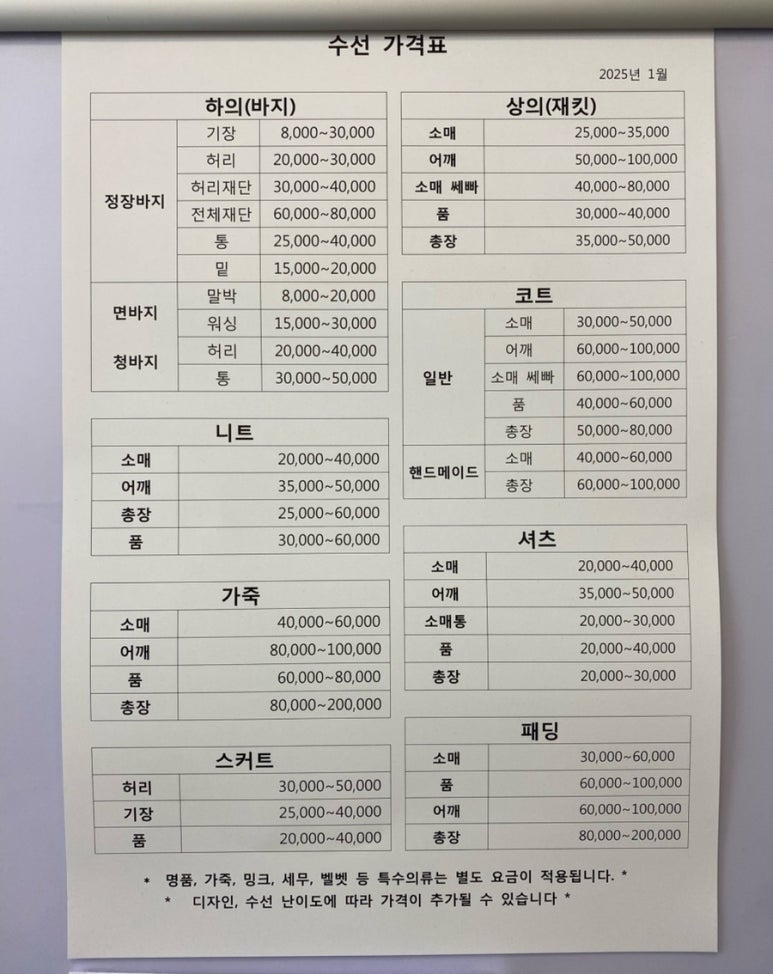의류수선실 이미지