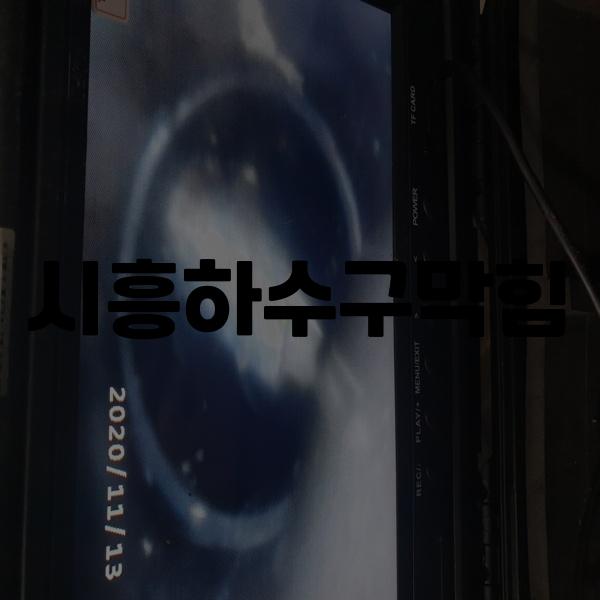 시흥하수구역류변기업체싱크대막힘고압세척 이미지