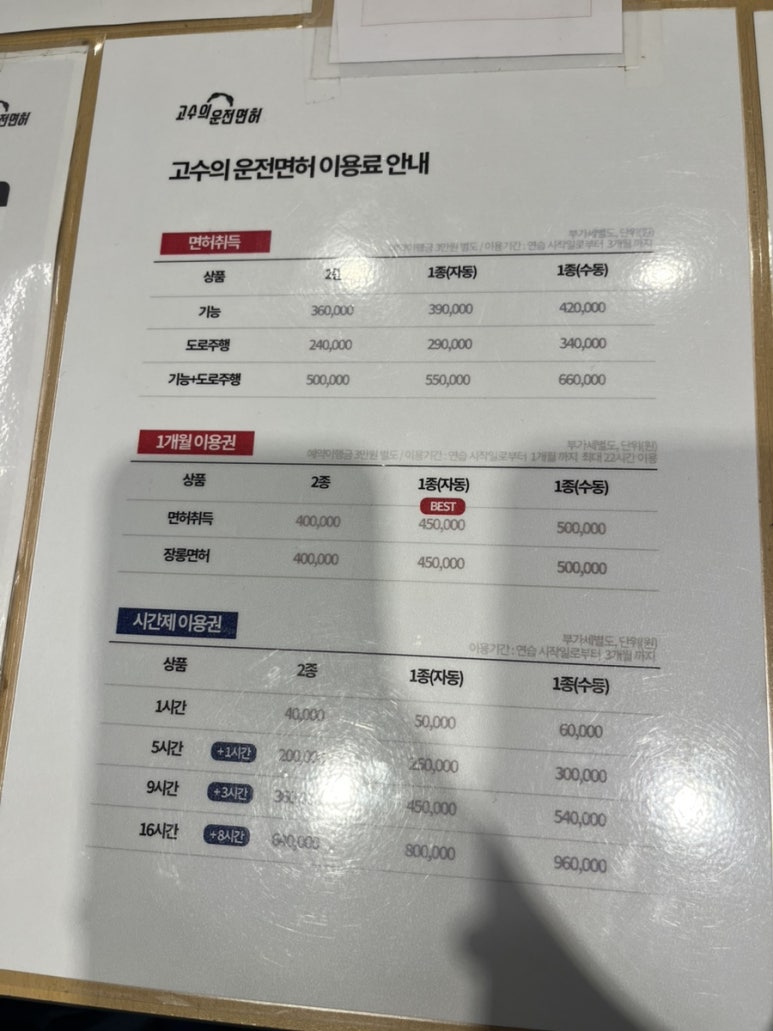고수의운전면허 이미지