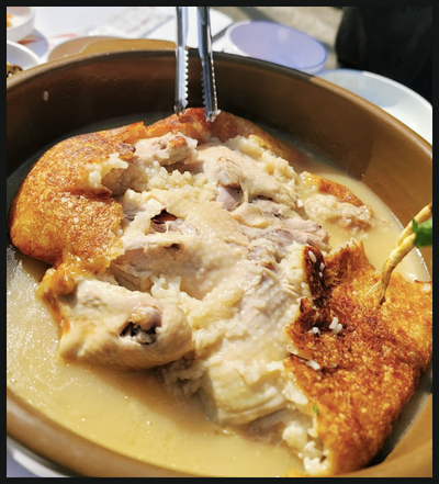 산닭백숙 이미지