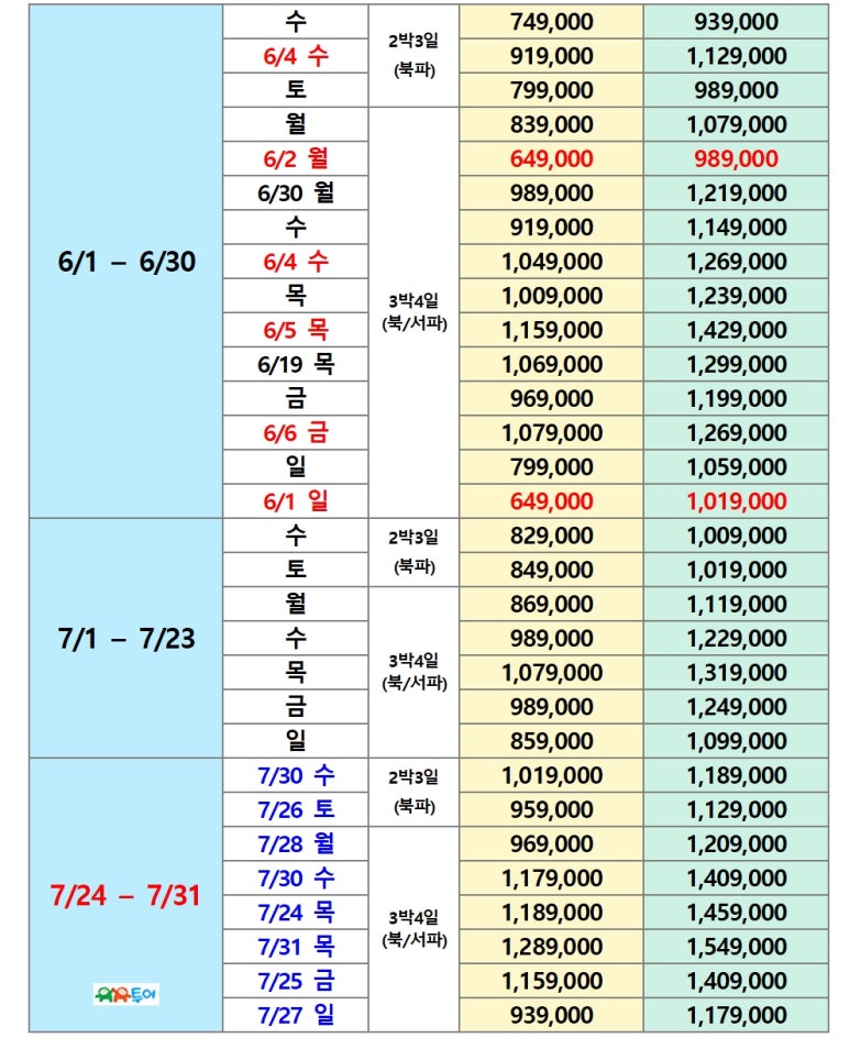 정투어여행사 이미지