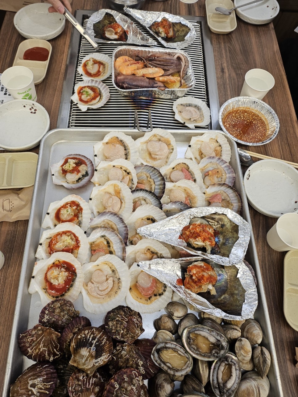 바다회조개구이 이미지