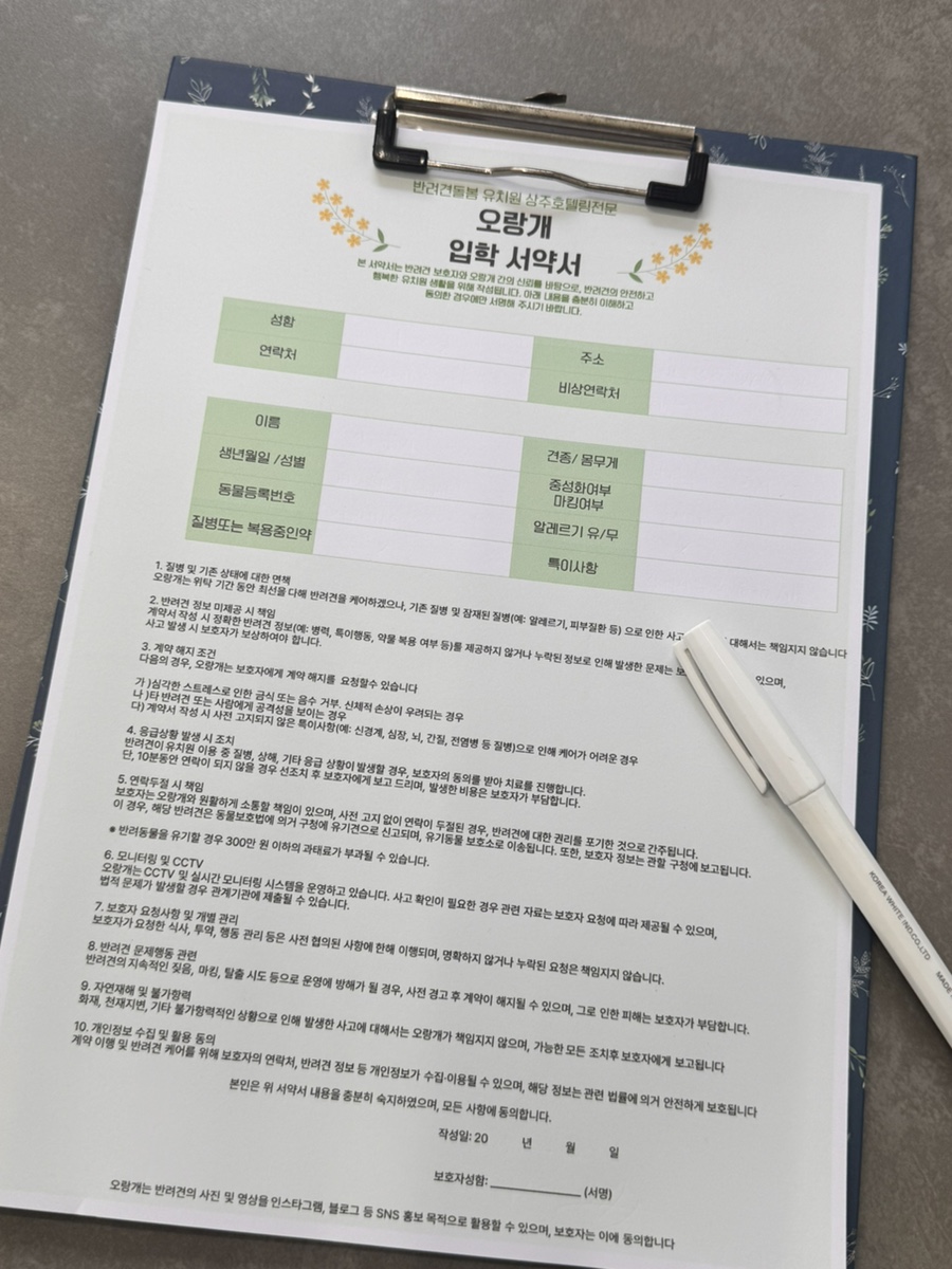 수원 오랑개 강아지 유치원, 상주 호텔링 후기 — 사진 4