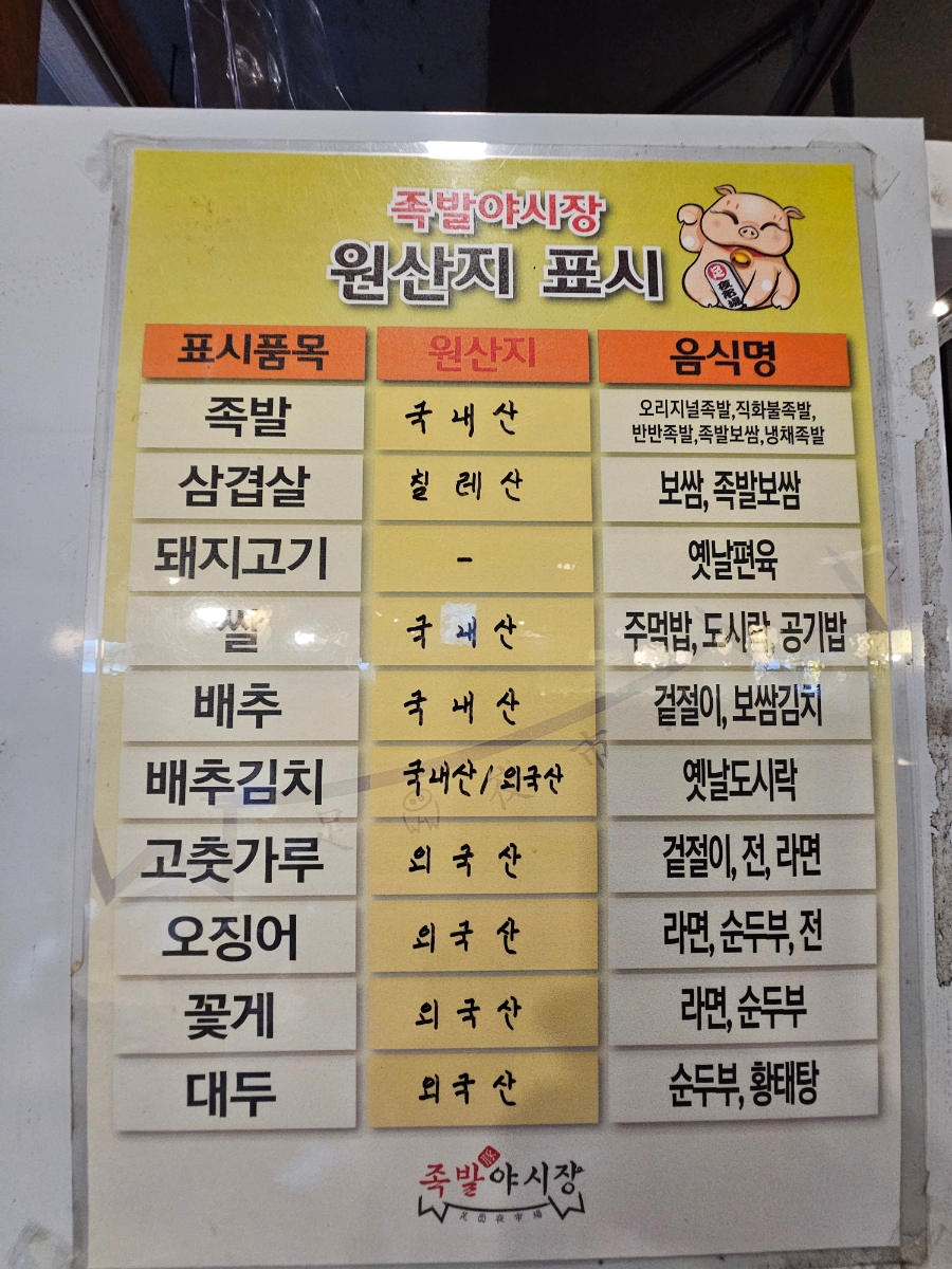 족발야시장두정점 이미지