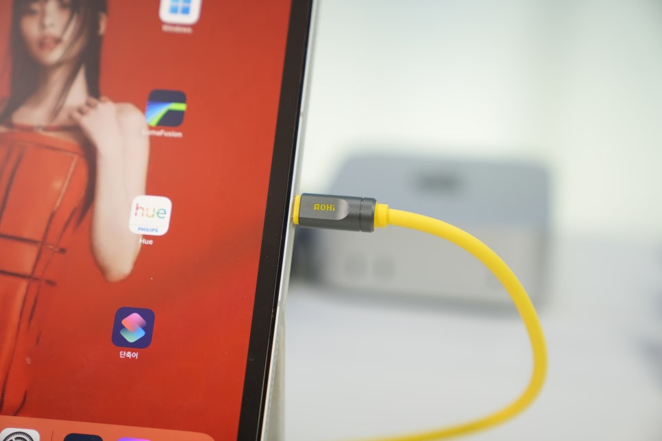 AOHi USB4 2.0 CtoC 케이블로 벨킨 썬더볼트독과 아이패드 프로 13인치 듀얼모니터 환경..120Gbp속도와 240W초고속충전 이미지 11