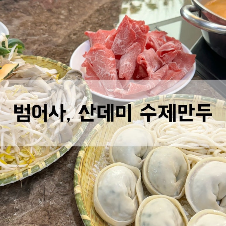 산데미 수제만두 이미지