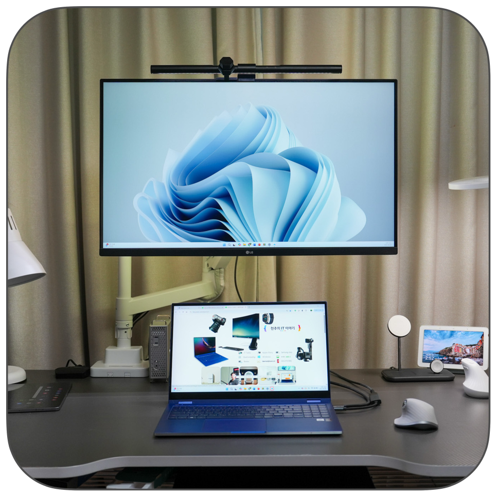 삼성 노트북 갤럭시북 플렉스 듀얼모니터 연결  "티피링크 UA520C USB-C to HDMI 어댑터" 이미지 2