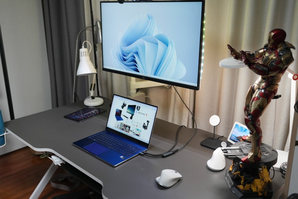 삼성 노트북 갤럭시북 플렉스 듀얼모니터 연결  "티피링크 UA520C USB-C to HDMI 어댑터" 이미지 3