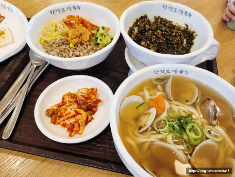 백합칼국수 & 보쌈 이미지