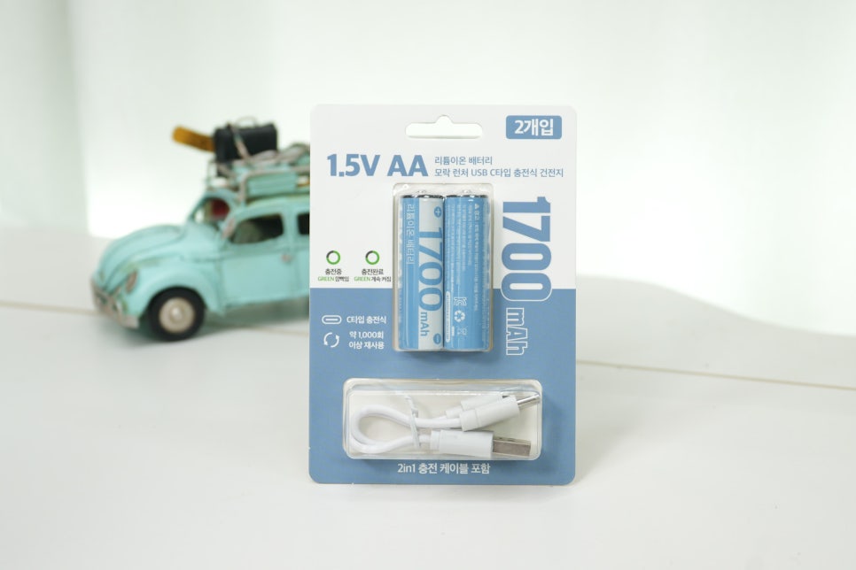 모락 런처 USB C 충전 방식 "AA 리튬이온 배터리" – 삼성 마우스와 투어박스에 꼭 맞는 선택 이미지 2