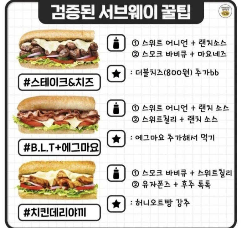 써브웨이양주 이미지