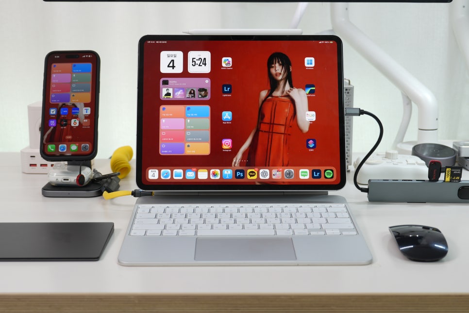 아이패드 프로에 아이몰 '맥북 8포트 멀티 USB C 타입 허브'를 써보니' 이미지 8