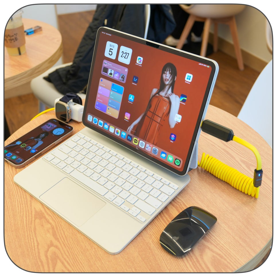 aohi 512gb 2-in-1 데이터  충전 케이블 세트 'ctoc 타입 연장형 240w초 고속충전 케이블'