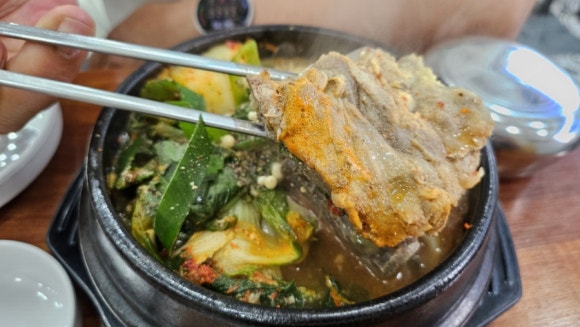 제주공항 감자탕 맛집 제주어멍감자탕