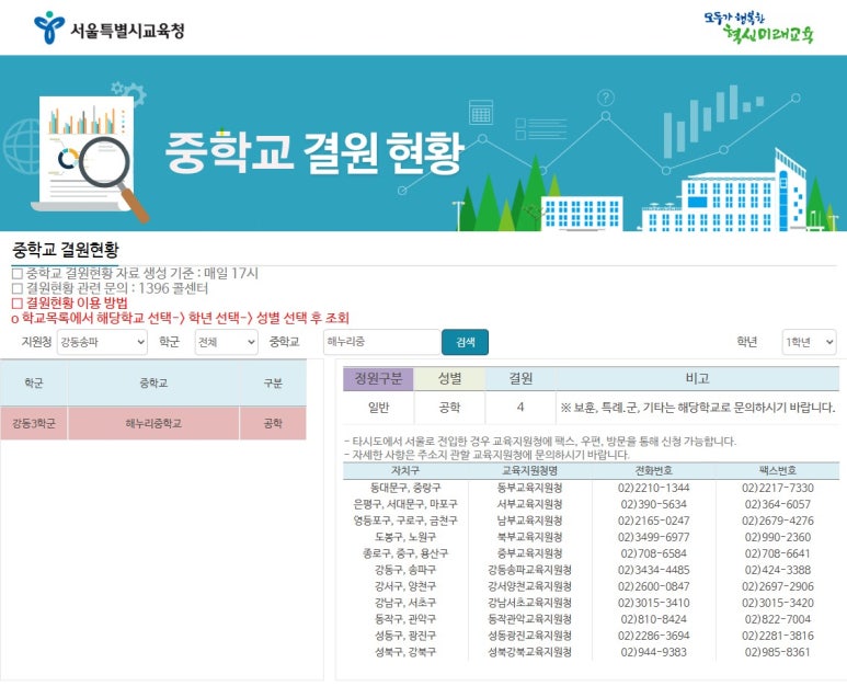 해누리 중학교 이미지