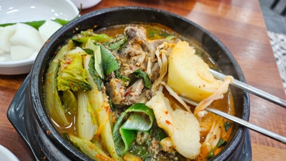 제주공항 감자탕 맛집 제주어멍감자탕