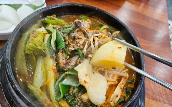 제주공항 감자탕 맛집 제주어멍감자탕