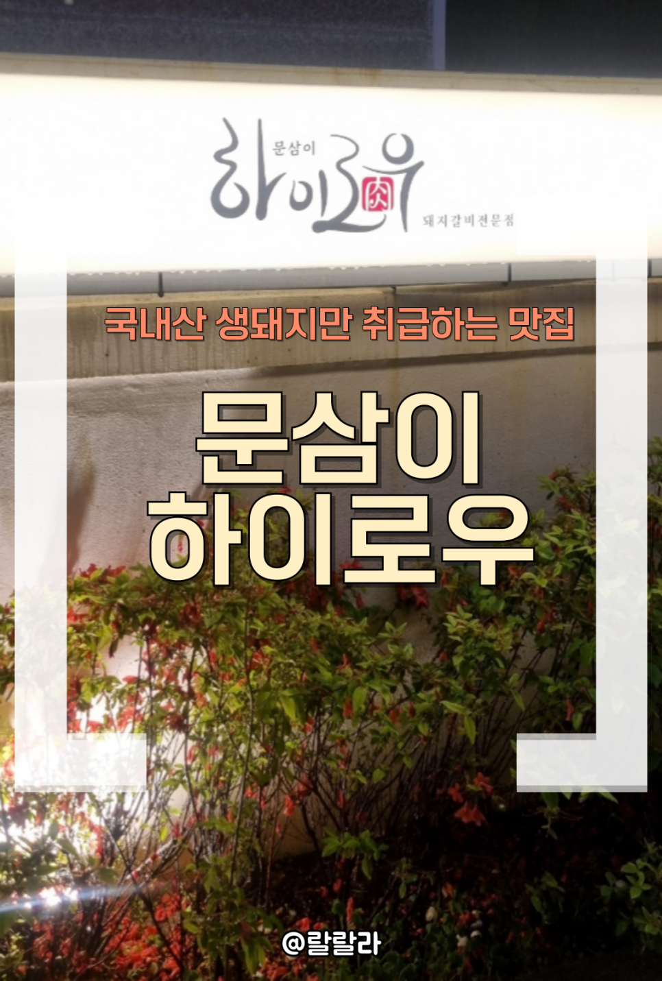 문삼이하이로우 이미지