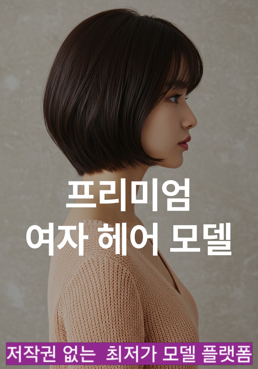 헤어모델 이미지