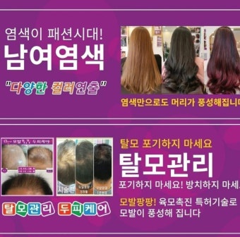 큐사랑머리염색 이미지