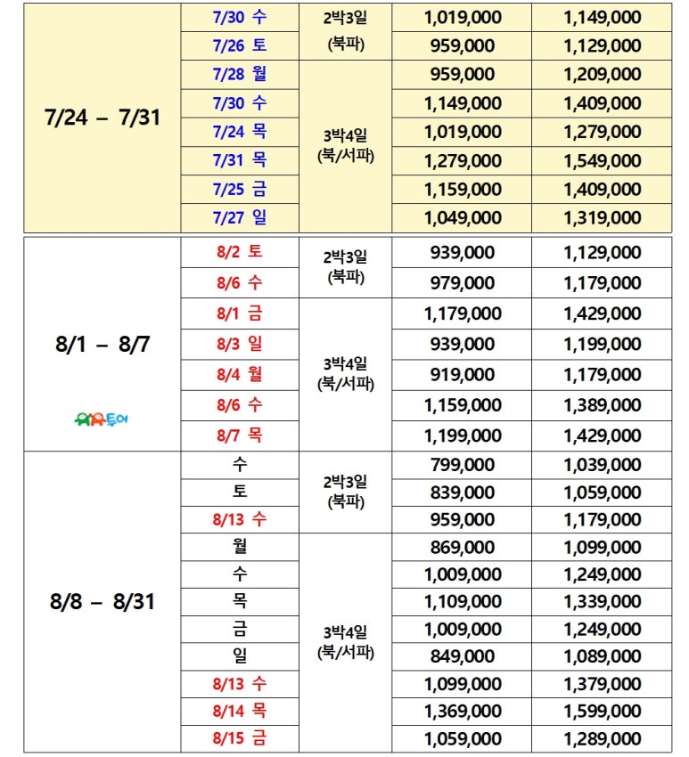 정투어여행사 이미지