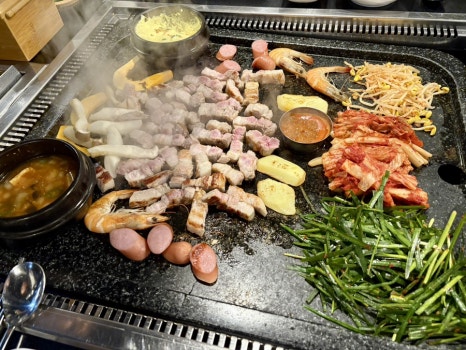 왕돌판구이한판 이미지
