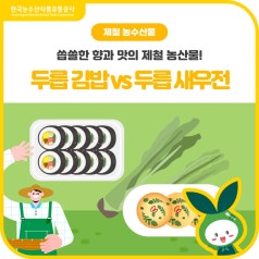 5월, 입맛을 깨우는 제철 [두릅 김밥 vs 두릅 새우전] 당신의 선택은? 바로가기