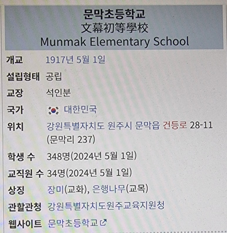 문막초등학교 이미지