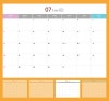 2025년 7월 달력 프린트 출력 25년 7월달력 다운로드 파일 인쇄 도안 : 네이버 블로그