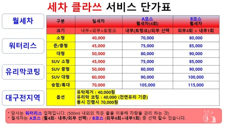 세차클라쓰 이미지