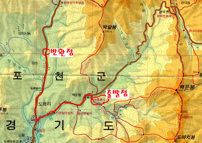 백운계곡입구 이미지